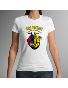Camiseta Colombia te llevo en el corazón